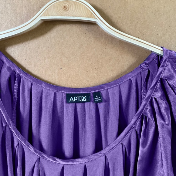 Apt 9 Purple Top Size Large - Picture 4 of 10
